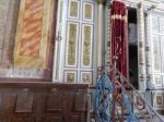 Synagogue, Interior And Religious Objects  Stock Photo