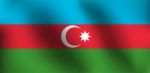 Flag Of Azerbaijan -  Illustration Stock Photo
