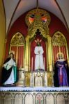 Marbella, Andalucia/spain - July 6 :altar In The Church Of The E Stock Photo