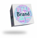 Brand Word Means Company Identity And Branded Stock Photo