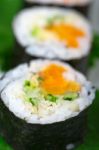 Fresh Sushi Choice Combination Assortment Selection Stock Photo