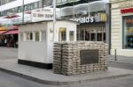 Checkpoint Charlie In Berlin Stock Photo