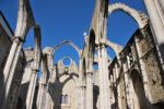 Carmo Church Ruins In Lisbon, Portugal Stock Photo