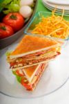 Club Sandwich Stock Photo