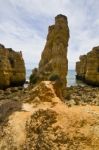 Olhos D'agua, Algarve Stock Photo