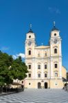 The Collegiate Church Of St Michael In Mondsee Stock Photo