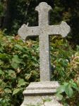 Crosses On Graves Cemetery And Fences  Stock Photo