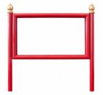 Pillar Thai Style Red Frame Stock Photo