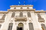 Facade Of The Natinal Museum In Alexandria, Egypt Stock Photo