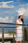 Portrait Of Thai Teen Beautiful Girl Happy And Relax Stock Photo