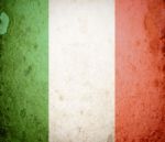 Italian Flag On Grunge Paper Stock Photo