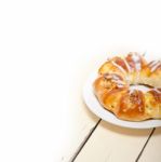 Sweet Bread Donut Cake Stock Photo