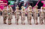 Student 11-12 Years Old, Scout Assembly, Teepangkorn Scout Camp In Samut Sakhon Thailand Stock Photo