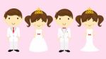 Cartoon Wedding Stock Photo