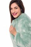 How Is My New Fur Cloth ? Stock Photo