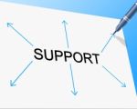 Support Supporting Represents Counselling Helping And Assist Stock Photo