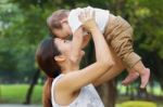 Asian Family Stock Photo