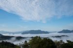 Sea Of Mist View Point At Mae Moei Stock Photo