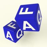 Faq Dice Stock Photo