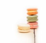 Colorful French Macaroons Stock Photo