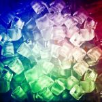 Background With Ice Cubes Stock Photo