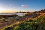 A Winter's Afternoon At Bosham Stock Photo