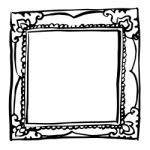 Vintage Frame Doodle Hand Drawn Stock Photo