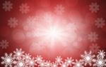 Red Snow Flake Background Stock Photo