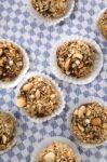 Traditional Fig And Almond Balls Stock Photo