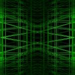 Green Futuristic Background Stock Photo