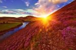 Beautiful Landscape Of Scottish Nature Stock Photo