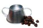 Metal Rustic Chestnut Roaster Stock Photo