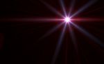 Digital Lens Flare In Black Background Horizontal Frame Stock Photo