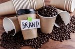 Coffee Brand Building Concept Stock Photo