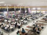 Blur Image Canteen Dining Hall Room Stock Photo