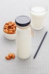 Almond Milk Stock Photo