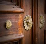 Abstract    Closed Wood Door Crenna Gallarate Varese Italy Stock Photo