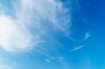 Dramatic Cloudy Blue Sky In Day Time Stock Photo