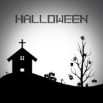 Halloween Background.  Illustration Stock Photo