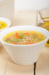 Syrian Barley Broth Soup Aleppo Style Stock Photo