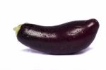 Eggplant On White Background Stock Photo