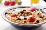 Muesli And Fruit Stock Photo