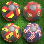 3d Soccer Balls With Group G Teams Flags, Football Brazil 2014 Stock Photo