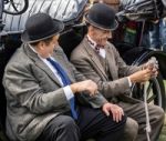 Laurel And Hardy Lookalikes Stock Photo