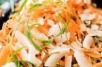 Plated Carrot Salad Stock Photo