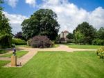 Exterior View Of Michelham Priory And Gardens Stock Photo