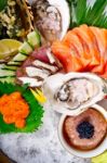 Fresh Sushi Choice Combination Assortment Selection Stock Photo