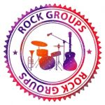 Rock Groups Indicates Sound Track And Audio Stock Photo