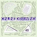 Online Drawing Shows Web Site And Creative Stock Photo