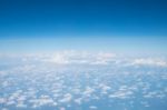 The Clouds And The Sky Are Vast Stock Photo